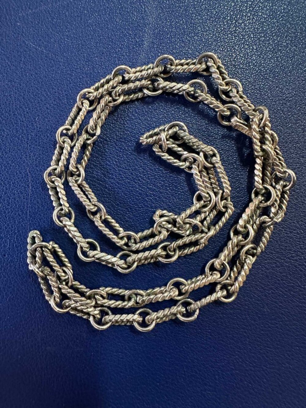 24" Sterling Silver Chain from Mexico 1980s | Over 35g